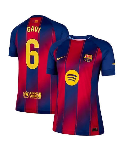 Nike Women's Gavi Navy Barcelona 2025/26 Home Replica Jersey