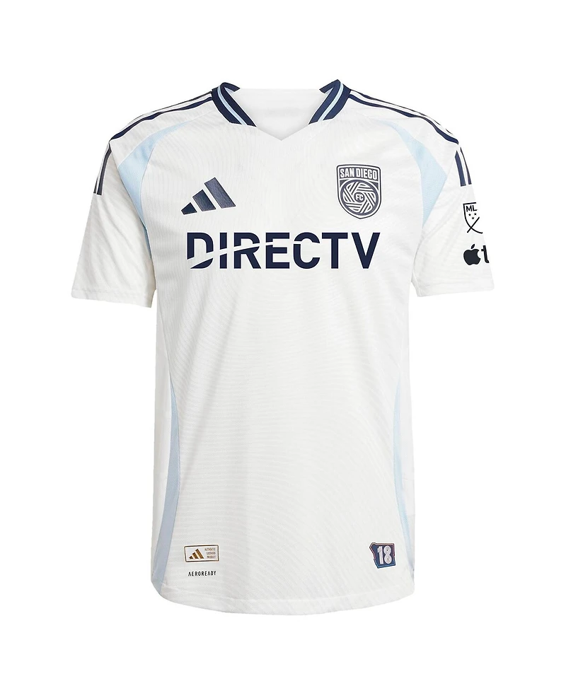 Adidas Men's Hirving Lozano White San Diego Fc 2025 Woven Into One Authentic Player Jersey