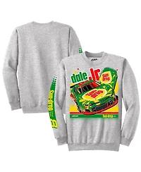 Jr Motorsports Official Team Apparel Men's Heather Gray Dale Earnhardt Jr. Sun Drop 8 Camaro Pullover Sweatshirt