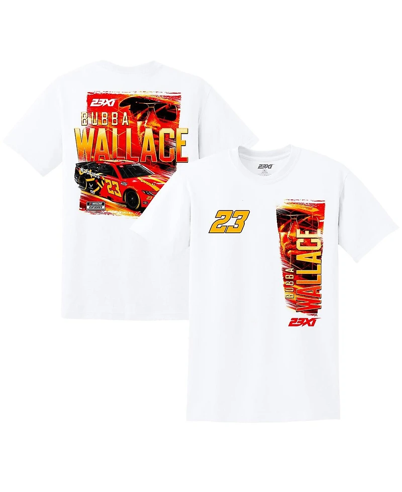 23xi Racing Men's White Bubba Wallace McDonald's Car T-Shirt