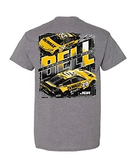 Joe Gibbs Racing Team Collection Men's Heather Gray Christopher Bell DeWalt Car T-Shirt