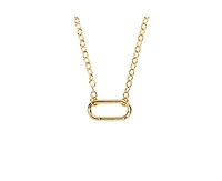 Little Sky Stone 14K Gold Plated Oval Link Connector Necklace