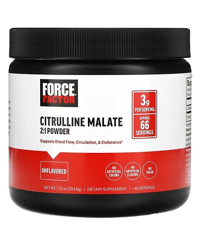 Force Factor Citrulline Malate 2:1 Powder Unflavored
