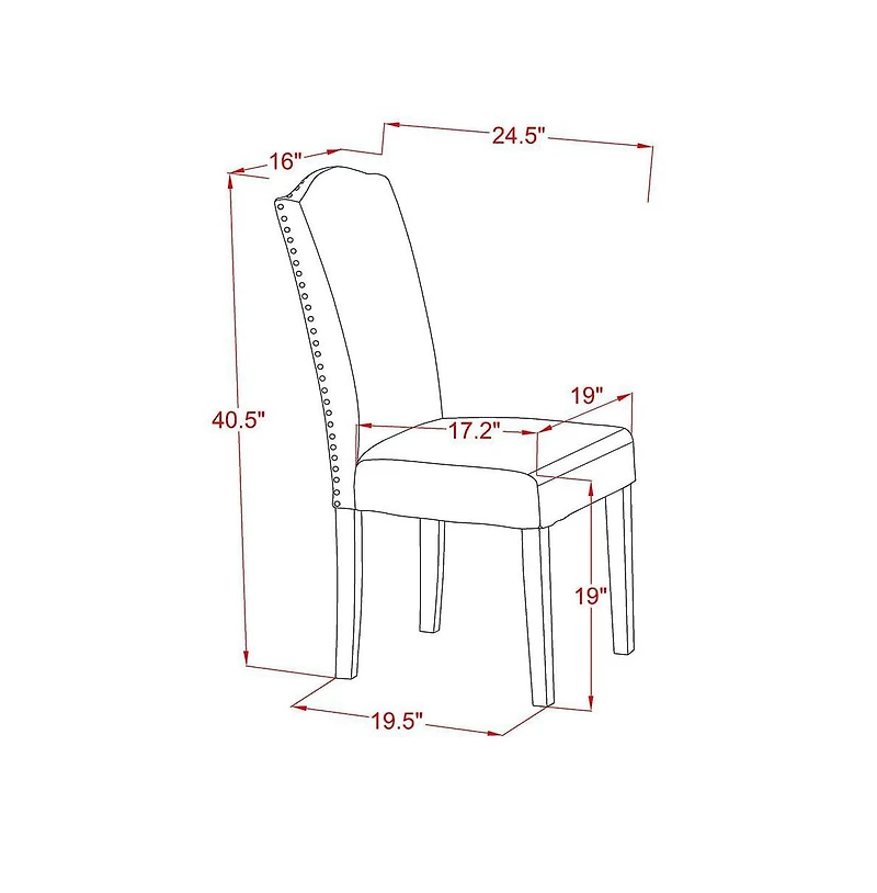 East West Furniture 6-Pc Dinette Set