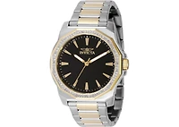 Invicta Men's Speedway Quartz 3 Hand Black Dial Watch