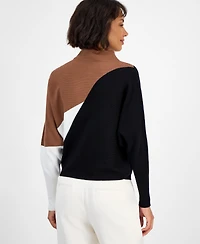 T Tahari Women's Funnel-Neck Dolman-Sleeve Sweater
