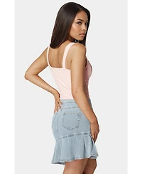 Bebe Women's Lace Sweetheart Top