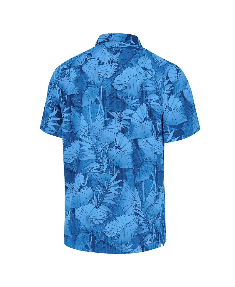 Tommy Bahama Men's Powder Blue Los Angeles Chargers Coast Nuevo Fronds Camp Button-Up Shirt