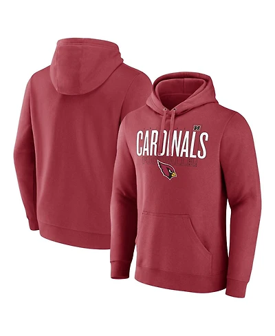 Fanatics Men's Cardinal Arizona Cardinals Pylon Outline Pullover Hoodie