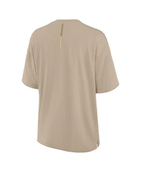 Fanatics Women's Khaki Pittsburgh Pirates Oversized Elements T-Shirt