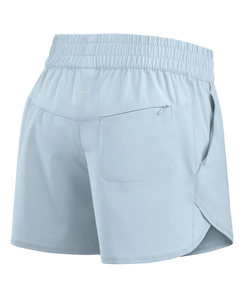 Fanatics Women's Light Blue Boston Red Sox Studio Woven Vibe Shorts
