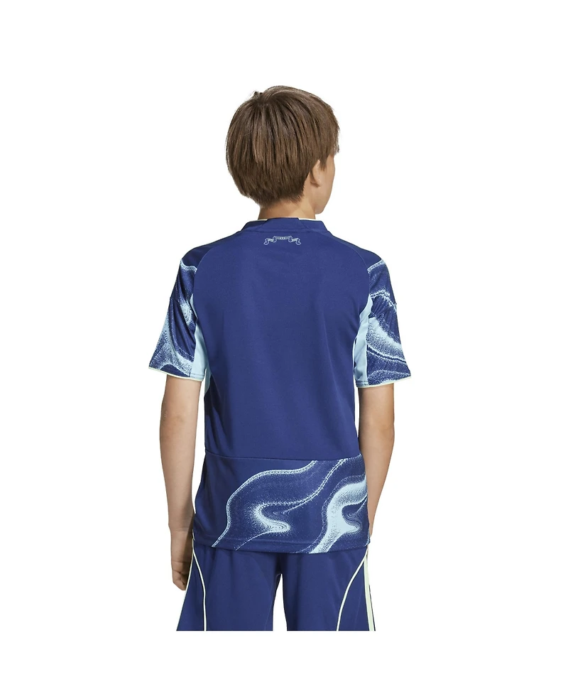 Adidas Big Boys and Girls Navy Ajax 2025/26 Away Replica Jersey