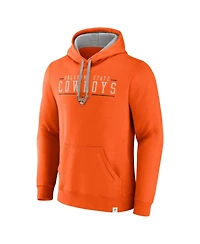 Fanatics Men's Orange Oklahoma State Cowboys Second Wind Distressed Pullover Hoodie