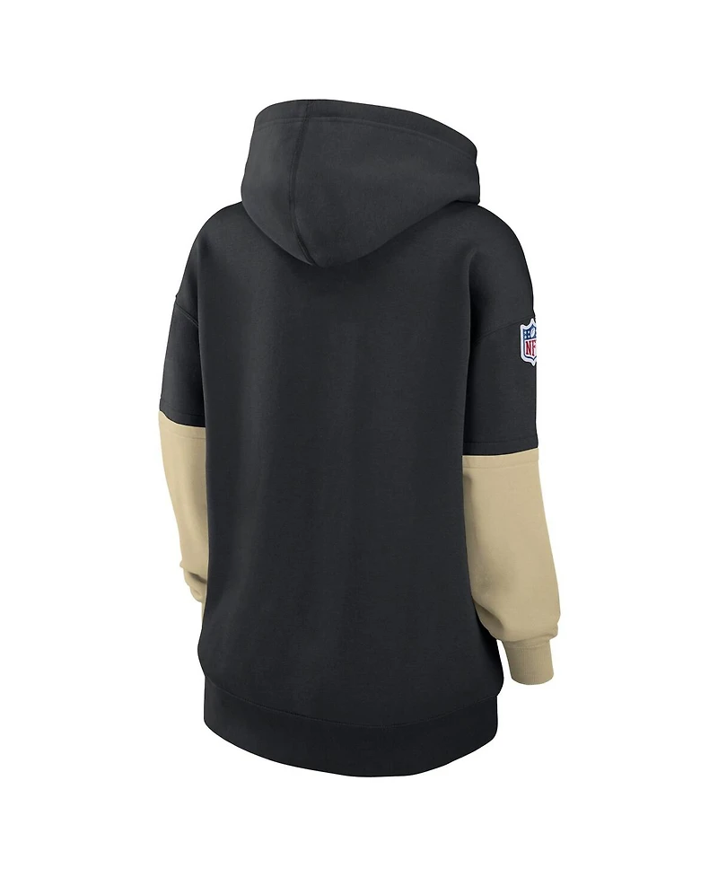 Nike Women's Black New Orleans Saints 2024 Sideline Essential Fleece Pullover Hoodie