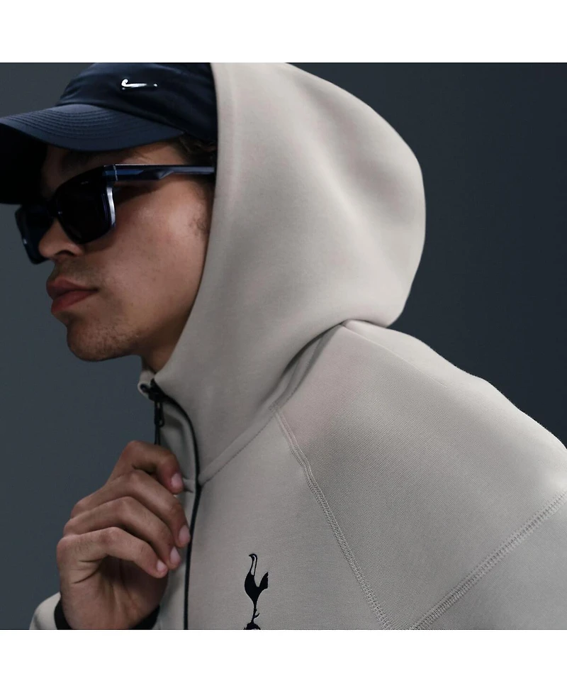 Nike Men's Gray Tottenham Hotspur Tech Fleece Full-Zip Hoodie Jacket