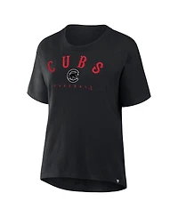 Fanatics Women's Black Chicago Cubs Home Run Legacy T-Shirt