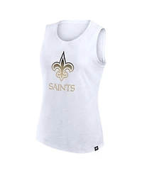 Fanatics Women's White New Orleans Saints Slub Tank Top