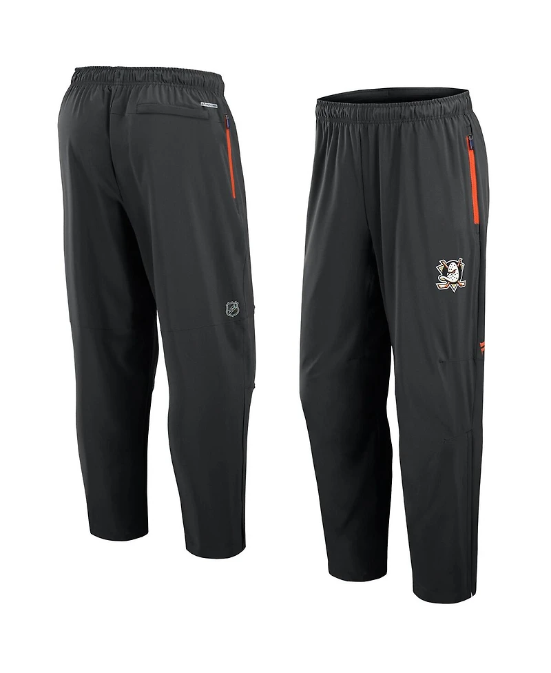 Fanatics Men's Black Anaheim Ducks Authentic Pro Rink Coaches Pants