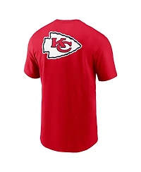 Nike Men's Red Kansas City Chiefs Rewind Front and Back Hit Essential T-Shirt