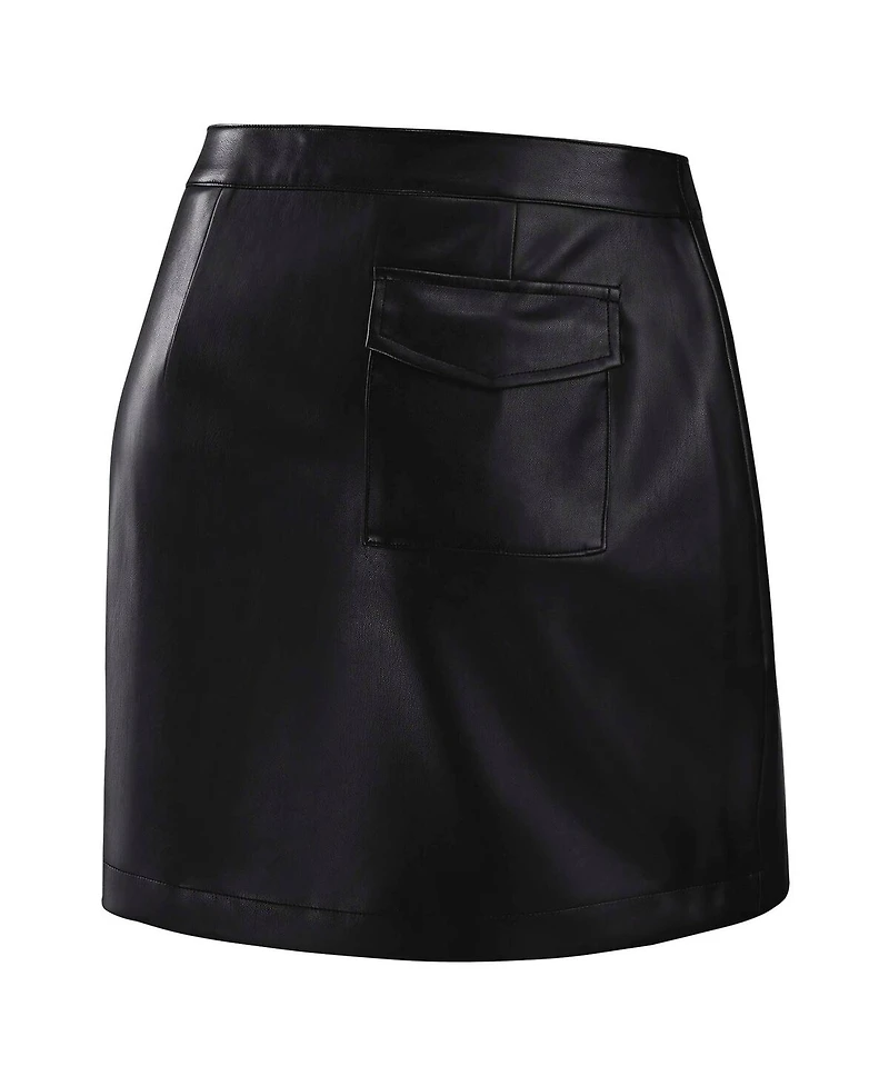 Wear by Erin Andrews x Gracie Women's Hunt Black Dallas Cowboys Wrap Skirt