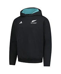Adidas Men's Black New Zealand Rugby 2025/26 All Blacks Pullover Hoodie