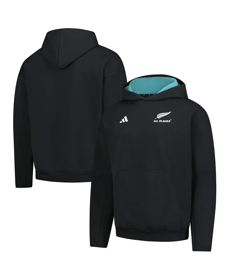 Adidas Men's Black New Zealand Rugby 2025/26 All Blacks Pullover Hoodie