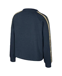 Colosseum Women's Navy Michigan Wolverines Treasures Long Sleeve V-Neck T-Shirt