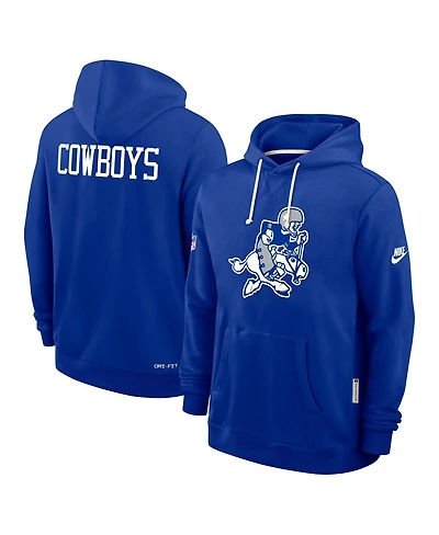 Nike Men's Royal Dallas Cowboys Sideline Offensive Set Play Performance Pullover Hoodie