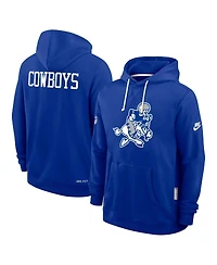 Nike Men's Royal Dallas Cowboys Sideline Offensive Set Play Performance Pullover Hoodie