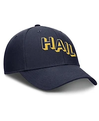Jordan Men's Navy Michigan Wolverines Slanted Primetime Rise Performance Adjustable Hat