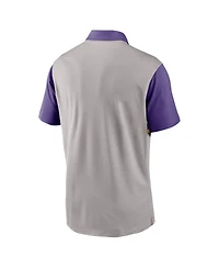 Nike Men's Gray/Purple Lsu Tigers Vapor Performance Polo Shirt