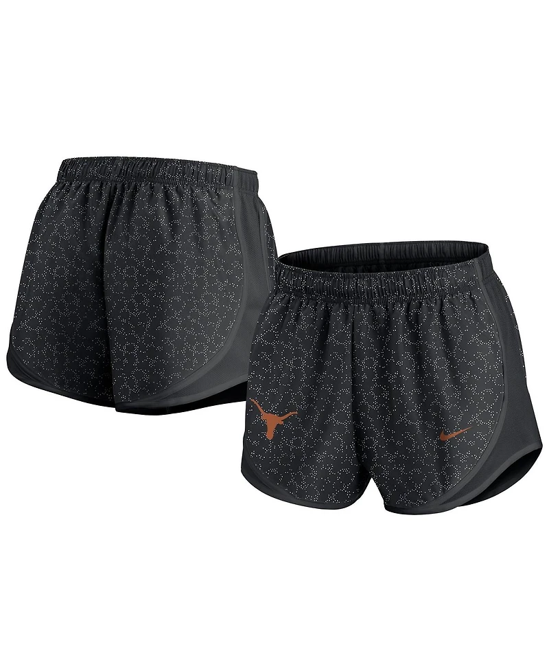 Nike Women's Black Texas Longhorns Tempo Pattern Performance Shorts