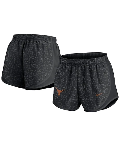 Nike Women's Black Texas Longhorns Tempo Pattern Performance Shorts
