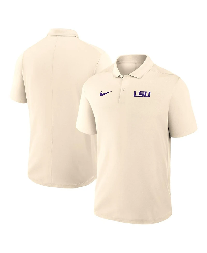 Nike Men's Tan Lsu Tigers Primary Logo Victory Performance Polo Shirt