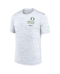 Nike Men's White Oregon Ducks Velocity Stacked Performance T-Shirt