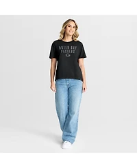 Fanatics Women's Black Green Bay Packers Blackout Kneel Down Legacy T-Shirt