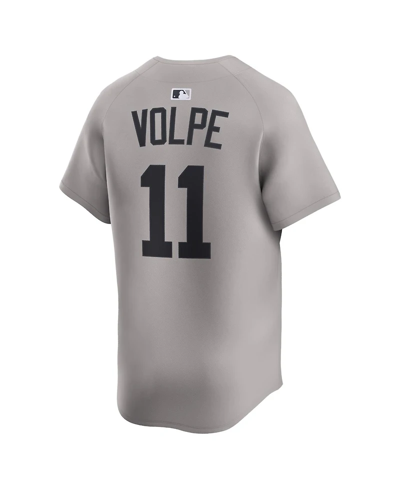 Nike Men's Anthony Volpe Gray New York Yankees Road Limited Player Jersey