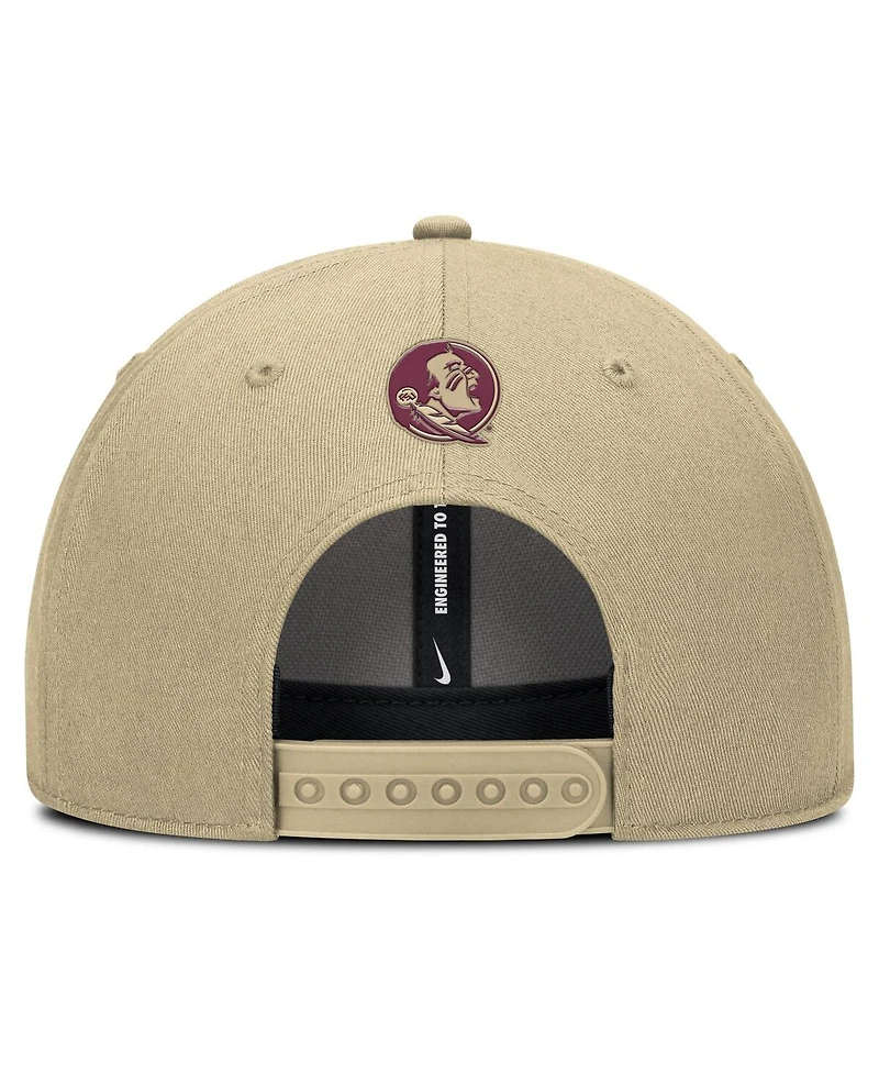 Nike Men's Gold Florida State Seminoles Rise Practice Adjustable Hat