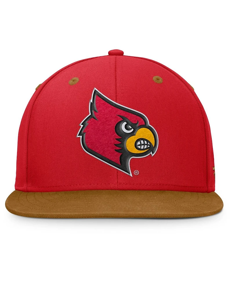 Fanatics Men's Red/Brown Louisville Cardinals NoBo Fitted Hat