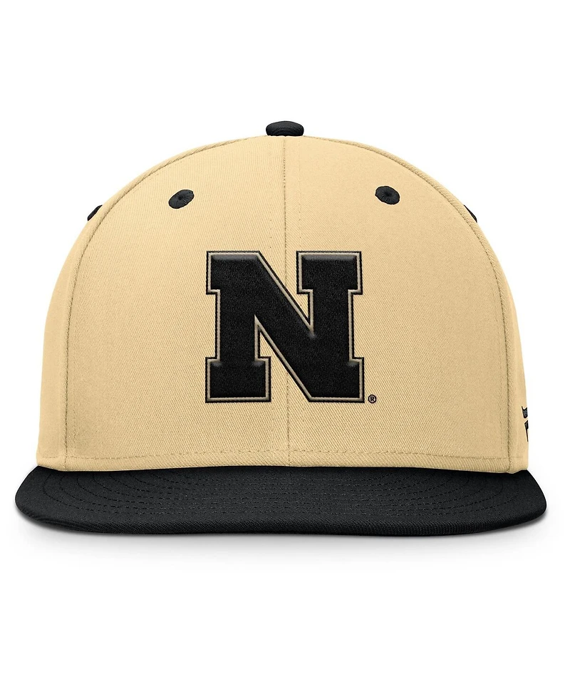 Fanatics Men's Khaki/Black Nebraska Huskers Balance Fitted Hat