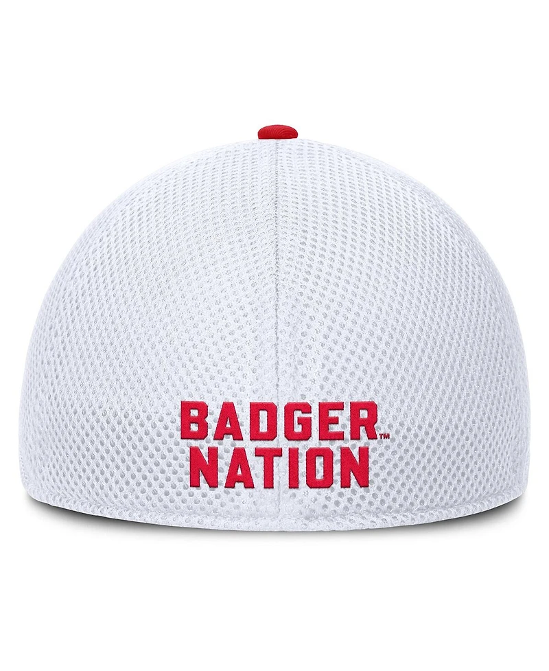 Fanatics Men's Heather Gray Wisconsin Badgers Trigger Flex Hat