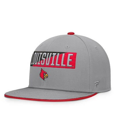 Fanatics Men's Gray Louisville Cardinals Duo Snapback Hat