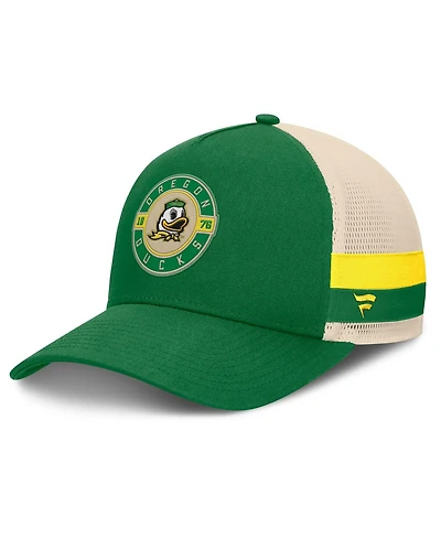 Fanatics Men's Green/Cream Oregon Ducks Prestige Trucker Adjustable Hat