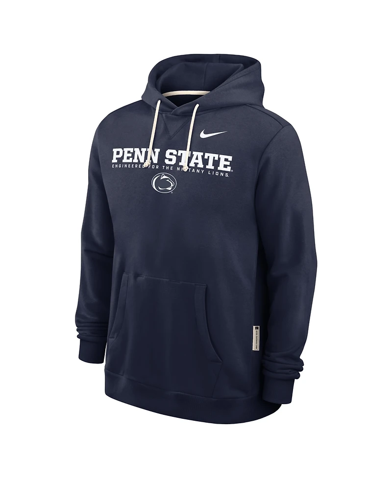 Nike Men's Navy Penn State Nittany Lions 2025 Sideline Performance Pullover Hoodie