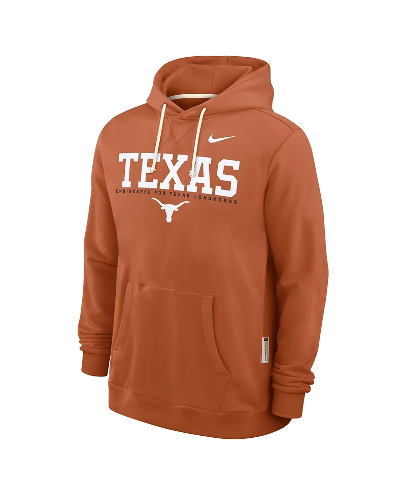 Nike Men's Texas Orange Longhorns 2025 Sideline Performance Pullover Hoodie