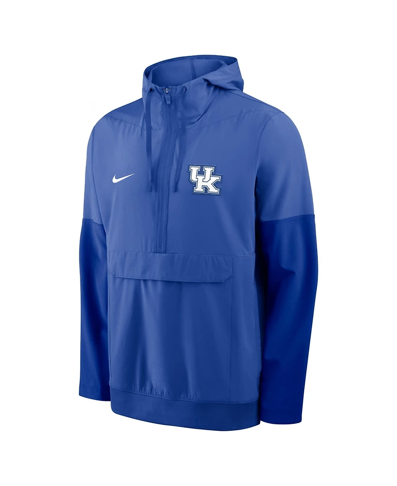 Nike Men's Royal Kentucky Wildcats Anorak Half-Zip Hoodie Jacket