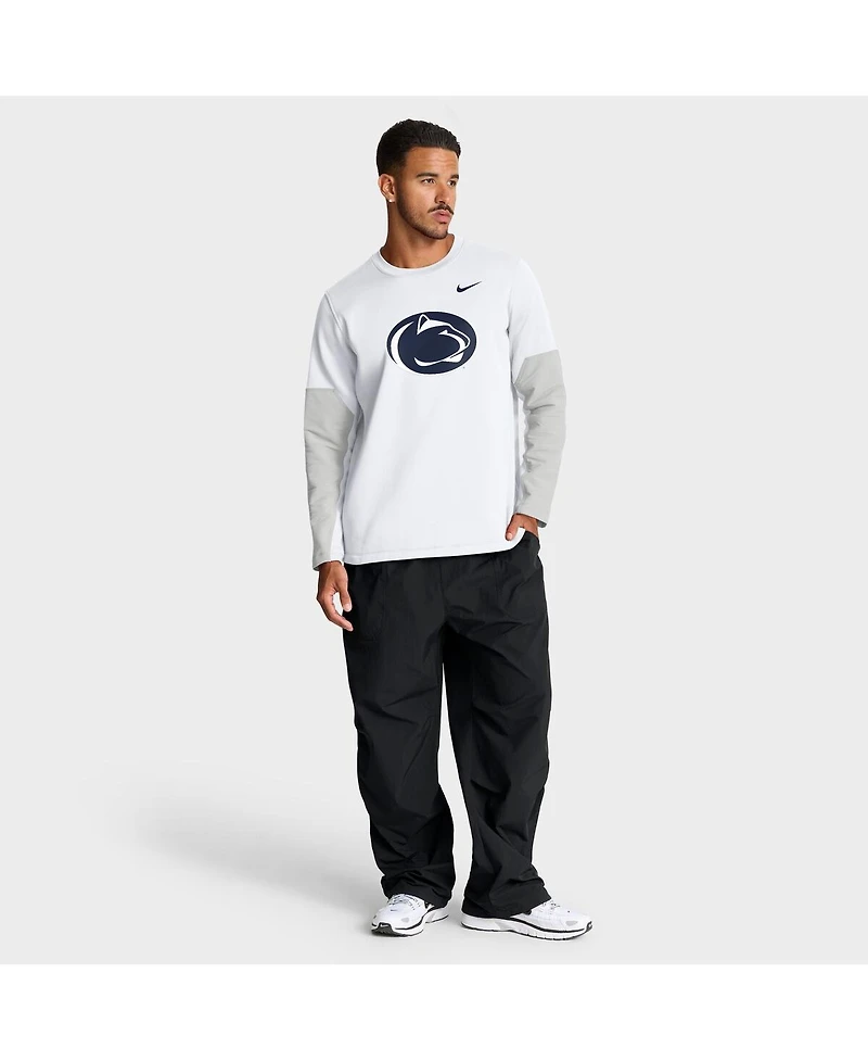 Nike Men's White Penn State Nittany Lions 2025 Sideline Coach Performance Long Sleeve T-Shirt