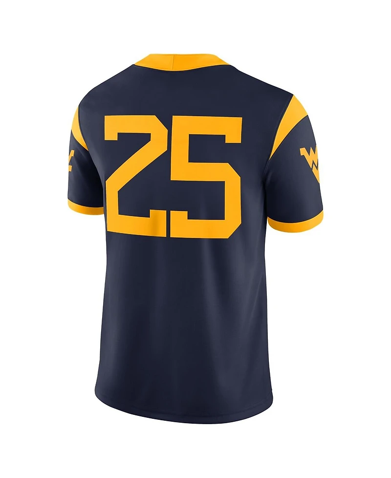 Nike Men's 25 Navy West Virginia Mountaineers Limited Home Game Jersey
