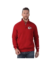 Starter Men's Red Kansas City Chiefs Classic Quarter-Zip Pullover Sweatshirt