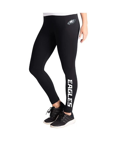 G-iii 4Her by Carl Banks Women's Black Philadelphia Eagles Pregame Leggings